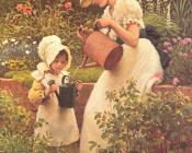 莱斯利乔治邓洛普 - The Young Gardener